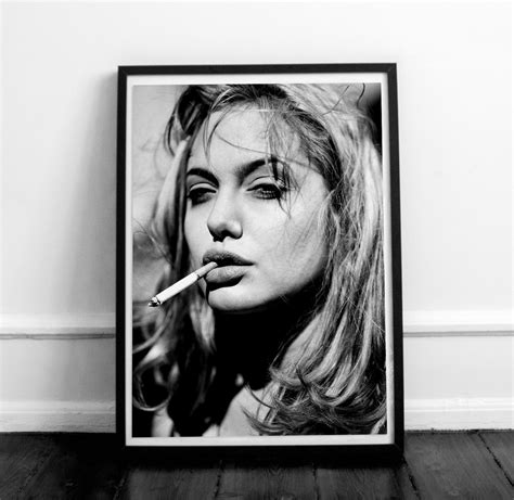 Angelina Jolie Poster Fashion Printable Photography Fashion Etsy
