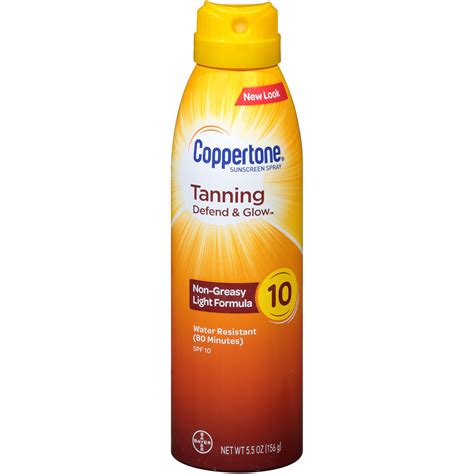 Visit any walmart store buy a single hawaiian tropic sport sunscreen or spray for $2.04 if there are any left in stock. Coppertone Tanning Defend & Glow Sunscreen Spray SPF 10, 5 ...