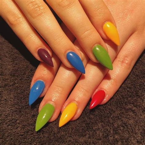 50 Cool Colorful Rainbow Nail Designs You Wont Miss Ecstasycoffee