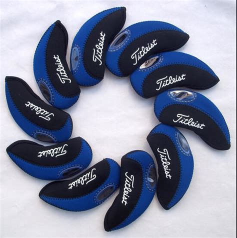 Headcovers Titleist Golf Iron Covers 10pcsset New Style Blackblue