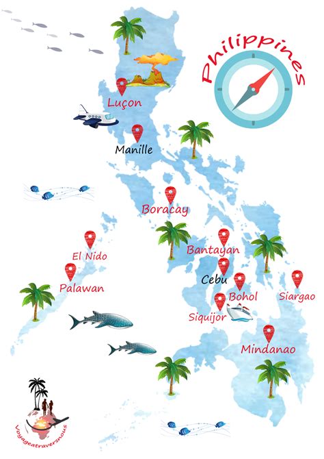 map Philippines | Carte philippines, Voyage philippines ...