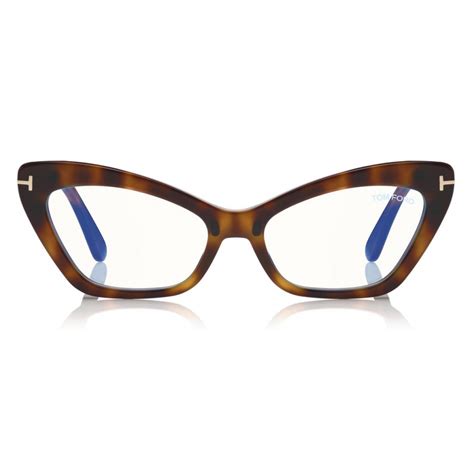 tom ford double clip on optical glasses butterfly optical glasses havana ft5643 b