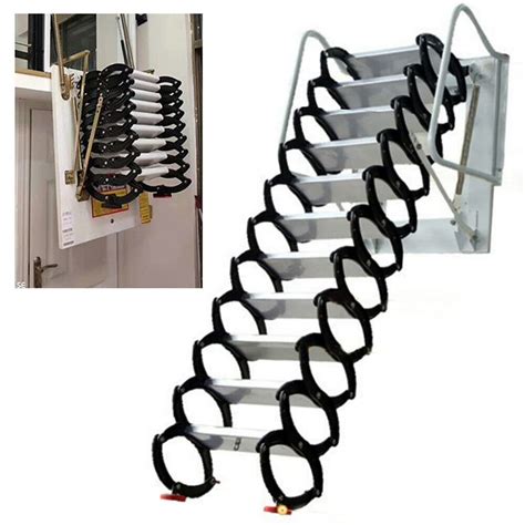 Buy Tfcfl Wall Ed Attic Ladder For Loft 12 Steps Attic Steps Folding