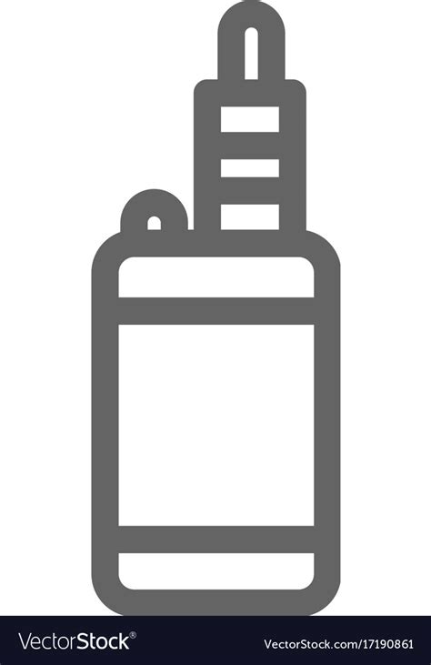 Simple Vape Line Icon Symbol And Sign Royalty Free Vector