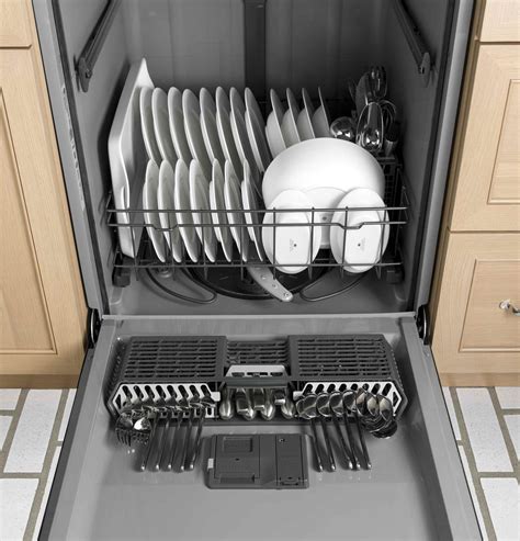 Dishwasher With Front Controls Ge 24 Inch Slate Finish Kitchen