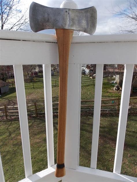 Vintage 35 Lb Plumb Double Bit Axe With A 32 Inch By Dtom556 Wood