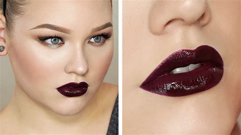 Makeup Tutorial Vampy Dark Lips ∆ Fall Makeup Look Nikkietutorials
