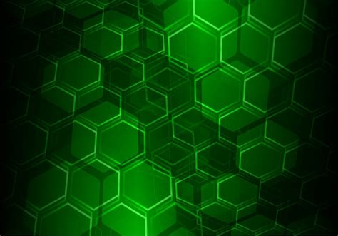 Premium Vector Green Hexagon Grid Vector Background