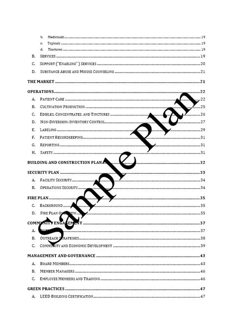 Business Plan Sample Free Printable Documents