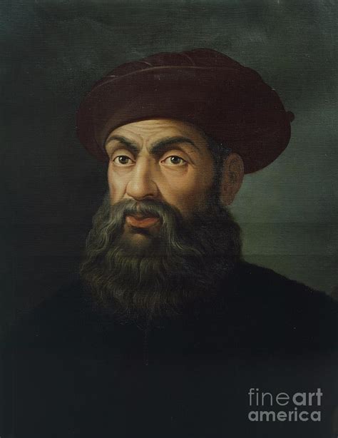 Portrait Of Ferdinand Magellan Painting By European School Fine Art