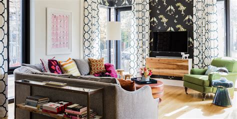 Creative Ways To Mix And Match Patterns In A Living Room Elle Decor