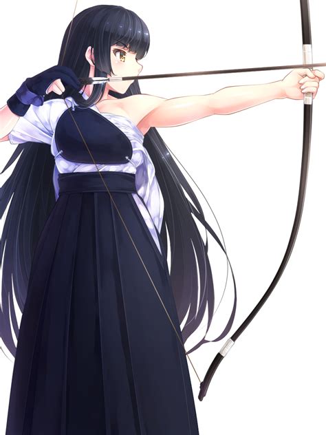 Komimiyako Shiritsu Momojiri Gakuen Seitokai Bad Id Bad Pixiv Id Highres 1girl Archery