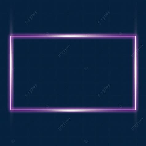 Neon Rectangle Frame Png Image Frame Neon Purple Rectangle Glow