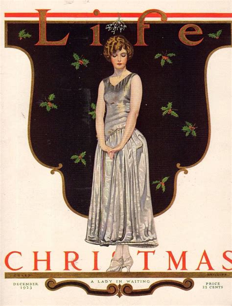 Sydneyflapper Life Magazine Christmas 1923 Cover Art Magazine Art