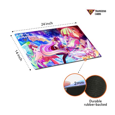 Japanese Anime No Game No Life 01 Large Custom Mouse Pad Playmat D — Transcend Cards