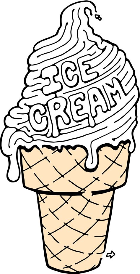 ice cream maze Colouring Pages | Printable coloring pages, Printable coloring, Colouring pages