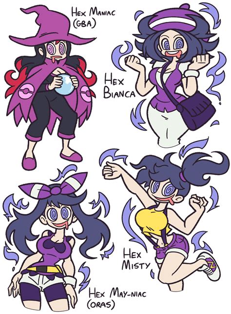 Various Hex Maniacs By Shenanimation Hex Maniac Know Your Meme