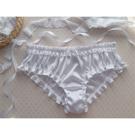 white silk ruffled panties handmade silk knickers women etsy new zealand
