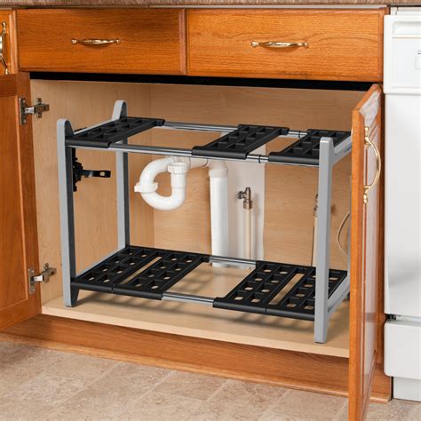 Vremi Expandable Under Sink Organizer Bathroom Kitchen Or Pantry