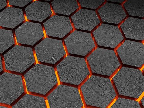 Pattern Abstract Glows 3d Hexagons Wallpaper Hd Image Picture