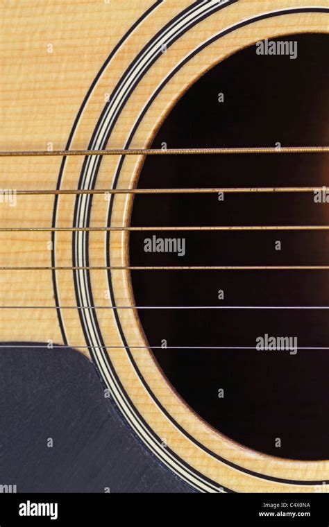 A Closeup Of The Photographers Acoustic Guitar Stock Photo Alamy