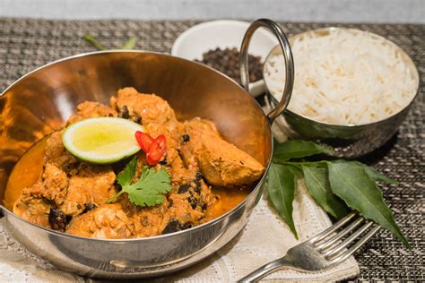 South Indian Chicken Curry With Ginger Star Anise And Basmati Rice