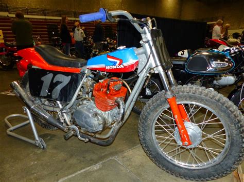 My main ride in the 1970s. OldMotoDude: 1970s Honda XL350 Flat Tracker on display at ...