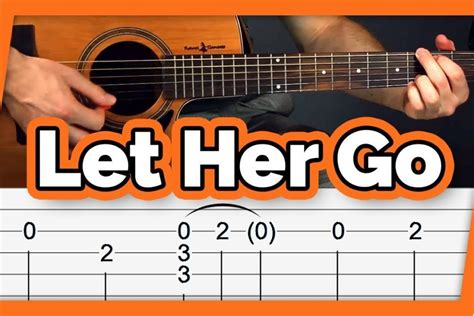 Passenger Let Her Go Guitar Tutorial Tab Sheet Music