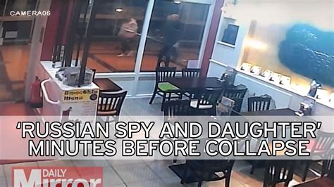 Poisoned Russian Spy And Daughter Seen On Cctv Minutes Before They Were Found Unconscious With
