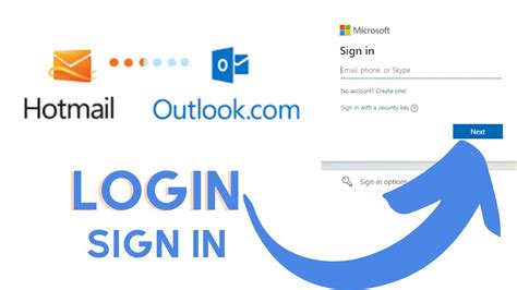 How To Login Hotmail Account Hotmail Email Login Sign In Microsoft Outlook Youtube