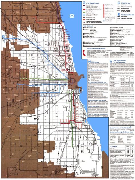 Public Transport Chicago Map Transport Informations Lane
