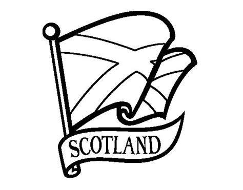 Dibujo De Bandera De Escocia Para Colorear Dibujos Net