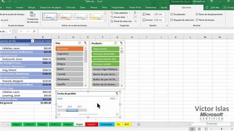 Excel Escala De Tiempo En Tablas Dinamicas Tutorial E