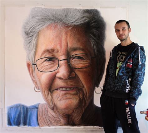 Mixed Media Portrait Of My Grandmother By Atomiccircus On Deviantart