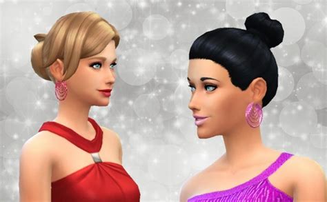 Linked Hoop Earrings Sims 4 Jewelry