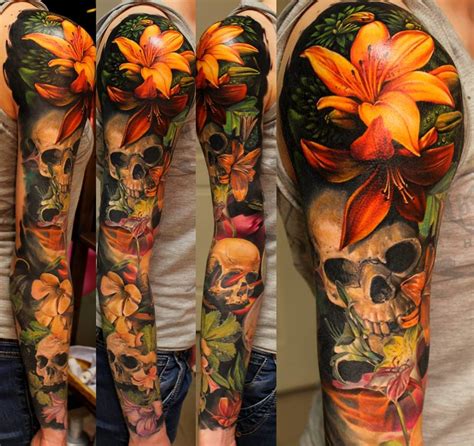 Realistic Nature Tattoo Sleeves Tattoodo