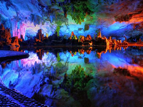 Reed Flute Cave China Magical Places Mysterious Places Reed Flute Cave