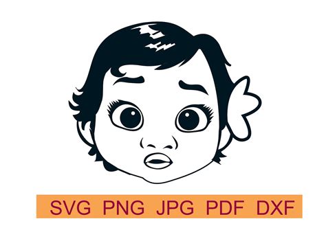 Baby Moana Svg Free - 265+ DXF Include