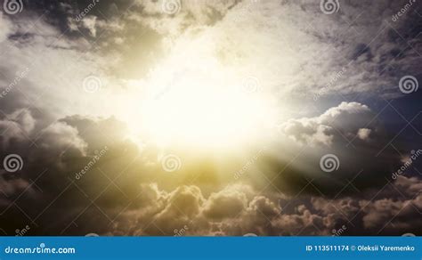 God Rays Sky Background