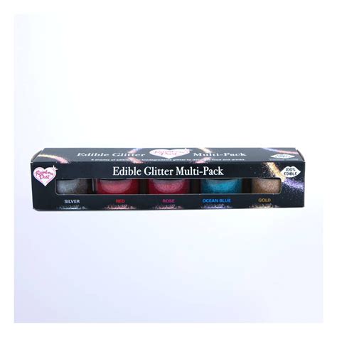 Rainbow Dust Edible Glitter 25g 5 Pack Hobbycraft
