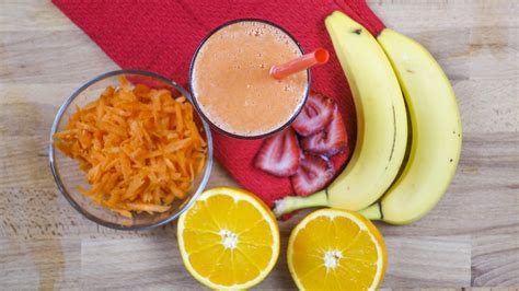 Carrot Orange And Banana Smoothie Nics Nutrition