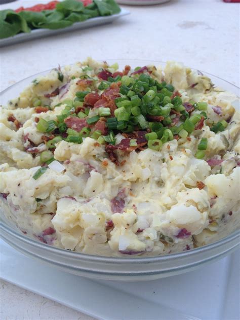 Add the potatoes to pan; RECIPE: BACON CHIVE POTATO SALAD — Martie Duncan