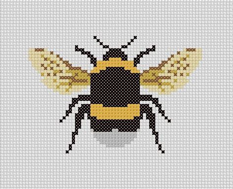 Bumble Bee Cross Stitch Graphghan C2c Crochet Or Intarsia Etsy
