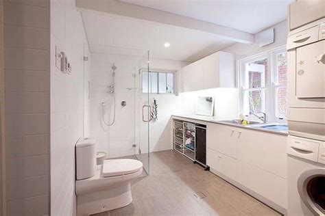 Home designing may earn commissions for purchases made through the there are as many two bedroom floor plans as there are apartments and houses in the world. 20 Small Laundry with Bathroom Combinations | House Design And Decor | Laundry room bathroom ...