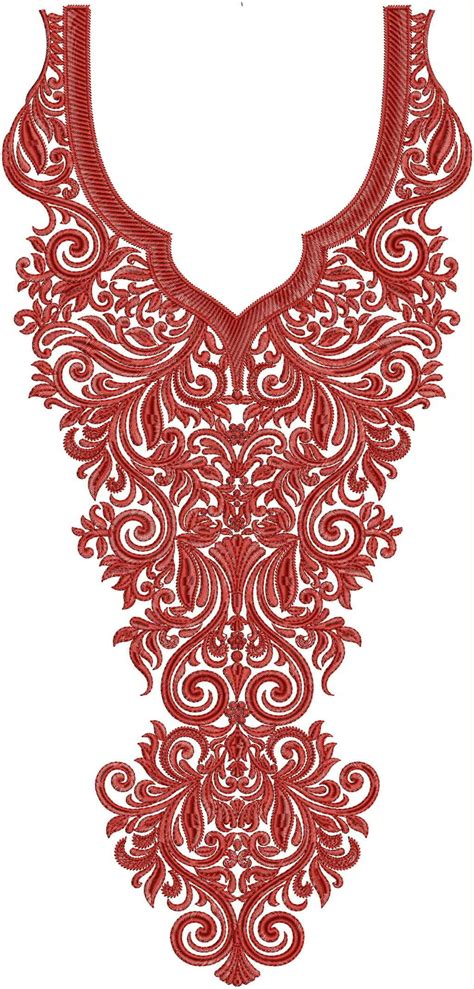 Neck Gala Embroidery Design Embroidery Neck Designs B