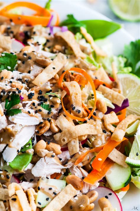 Lettuce, red chile flakes, jalapeno, fish sauce, chicken, fresh mint leaves and 10 more. Crunchy Thai Chicken Salad - Aberdeen's Kitchen