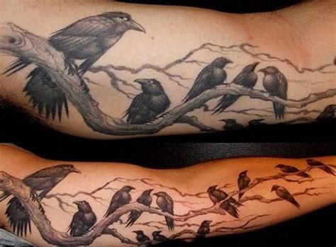 60 Mysterious Raven Tattoos Cuded Raven Tattoo Raven Tattoos