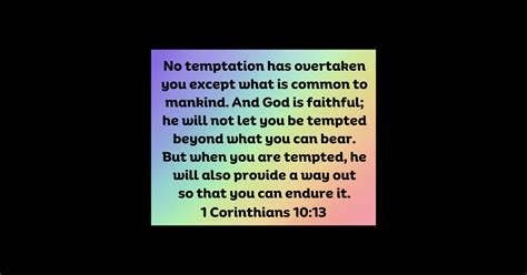 Bible Verse 1 Corinthians 1013 1 Corinthians 1013 Sticker Teepublic