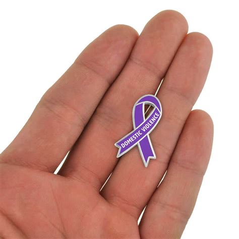 Awareness Ribbon Pin Domestic Violence Pinmart