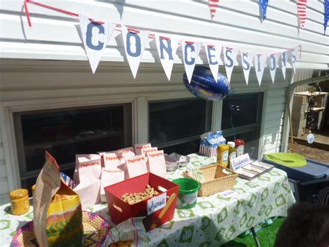 Our Concessions Stand 1st Birthday Parties Concession Stand Popcorn